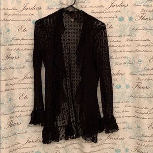 Black Coverup Cardigan